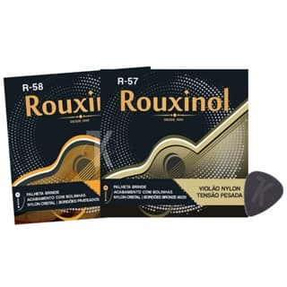 Encordoamento Rouxinol P/ Violão Nylon Cristal - R-57 / R-58