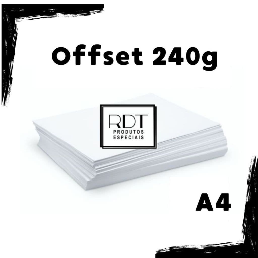 Papel Offset 240g Tamanho A4