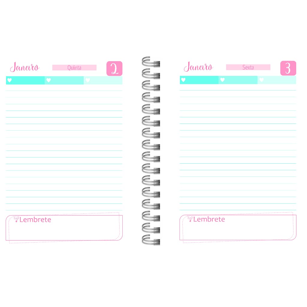 Combo com 10 Miolos para Agenda 2027  +40 Opções de Layout
