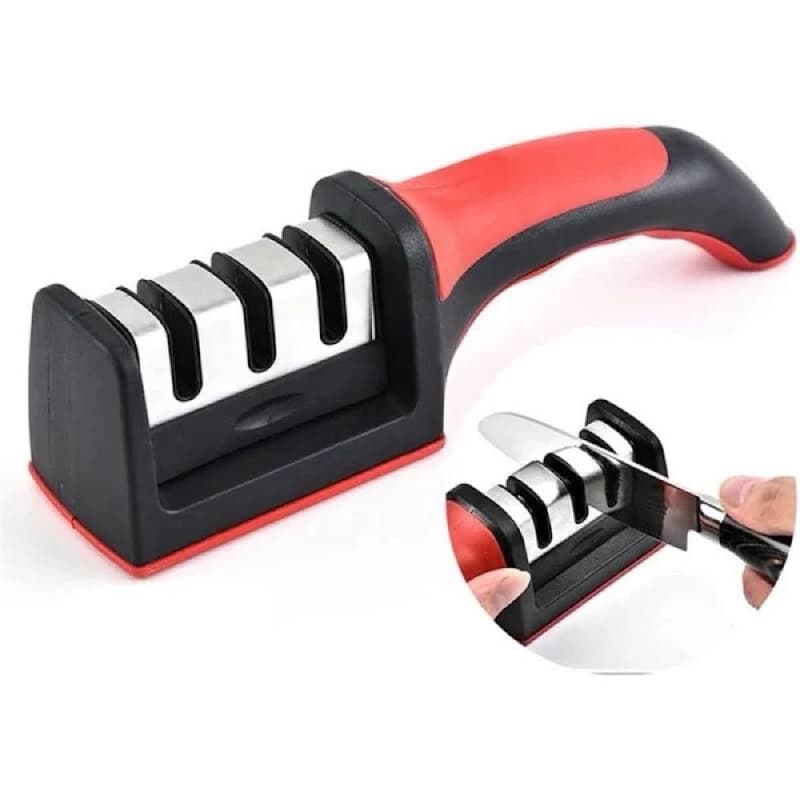 Kit 2 pcs Afiador De Faca 3 Estágios Amolador De Faca Profissional ferramentas Cozinha Em Aço Inoxidável