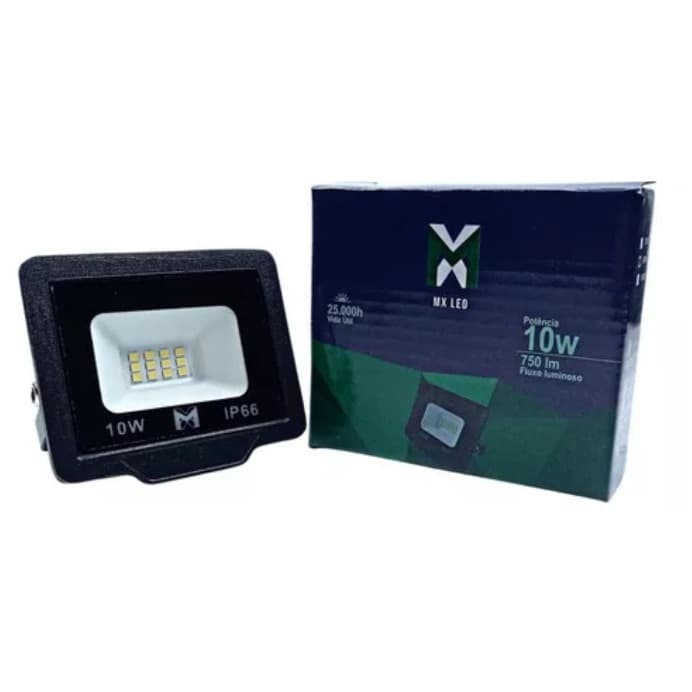 Refletor LED 10W SMD Holofote Prova D'água Branco Frio 6500k Bivolt iluminação comercial/residencial