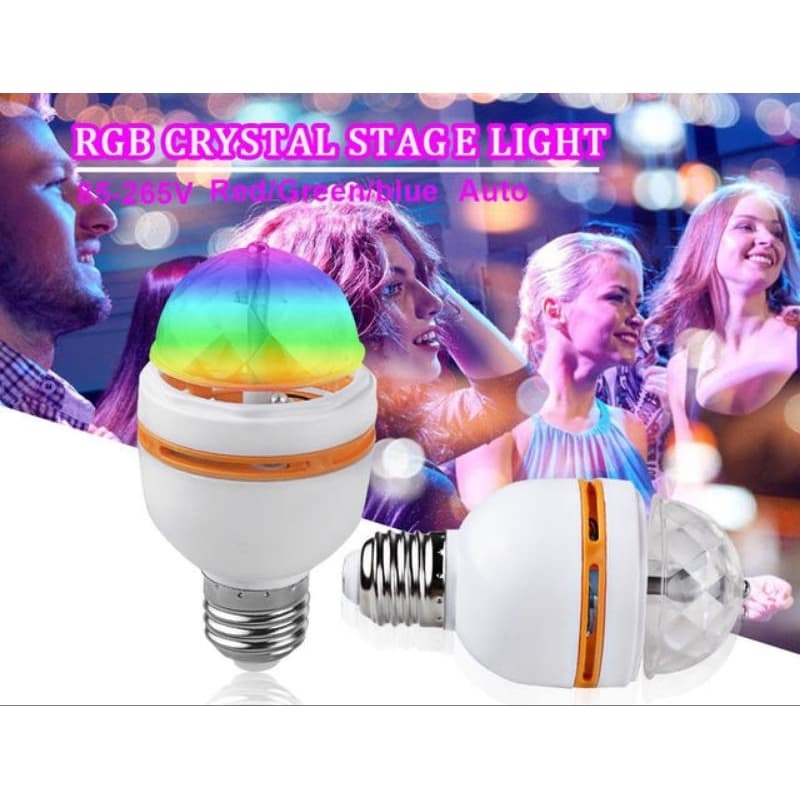 Lâmpada LED Rotativa 6W Festa multicolor