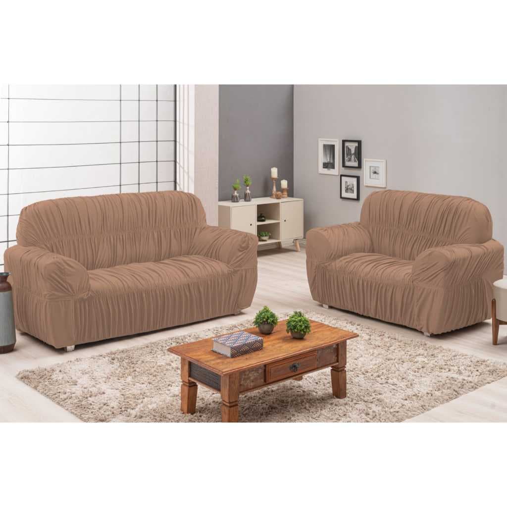Jogo Capa de Sofa Elasticada 3 E 2 Lugares 21 Elásticos Cores
