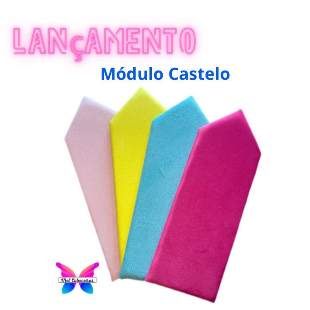 Módulo Castelo estofado para cabeceira (tamanho 20x55 UNIDADE)