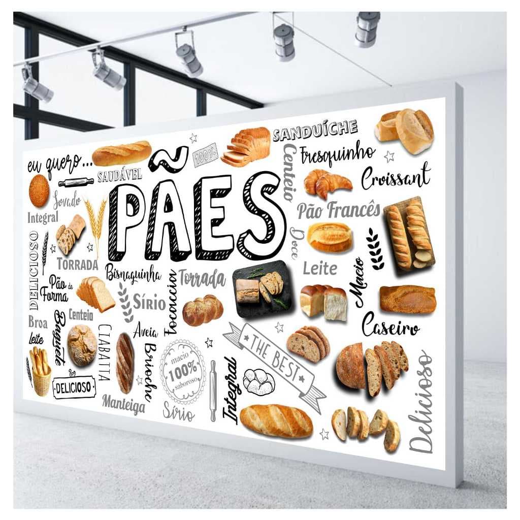 Adesivo Parede Padaria Panificadora Pão Artesanais Café S307