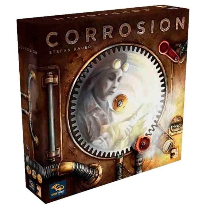 Jogo de Tabuleiro Corrosion PT-BR | Estratégia Euro Pesado | 1-4 Jogadores | Edição Nacional Galápagos Jogos