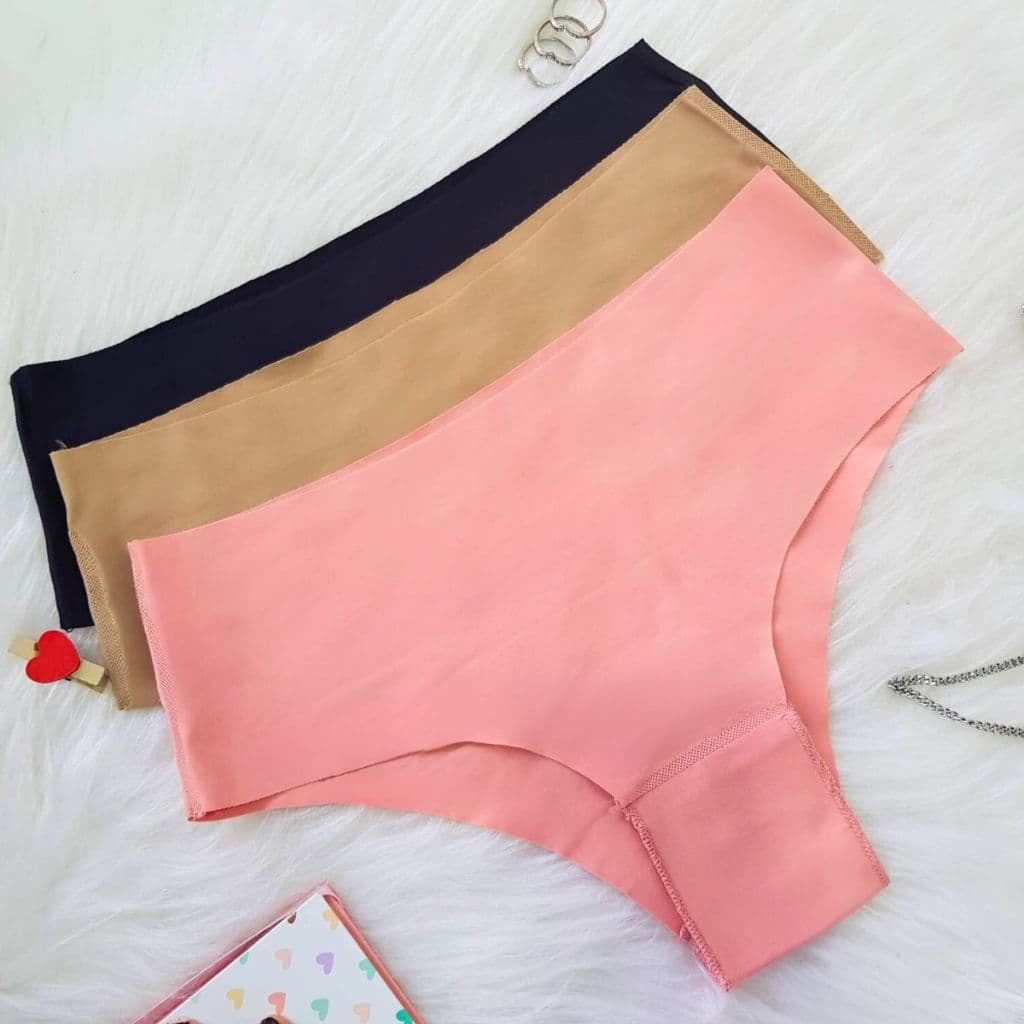 Kit 3 Calcinha CÓS ALTO Sem Costura Tanga Laser Não Marca - Cos Mamut