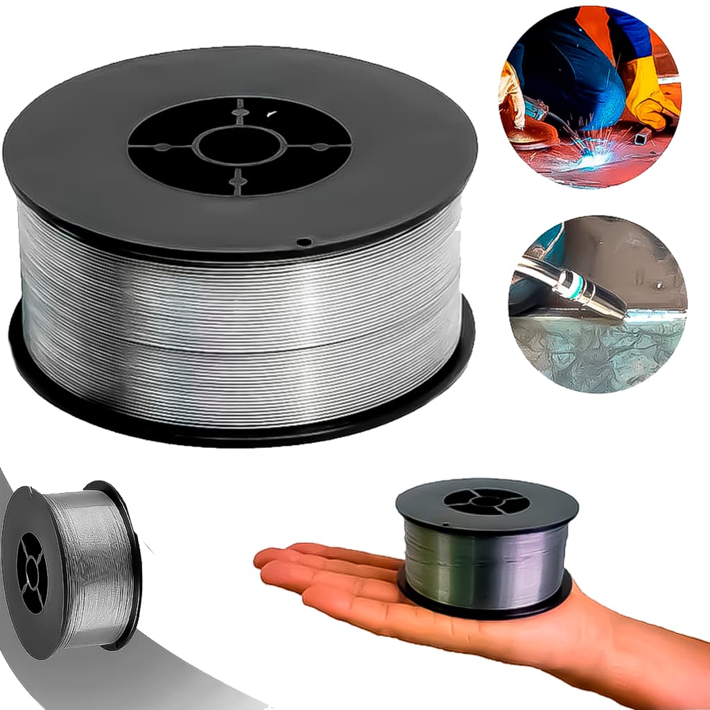 Arame Solda Mig Sem Gás Tubular E71t-gs 8mm 1kg Rolo Cromado Embalagem Anti Oxidante