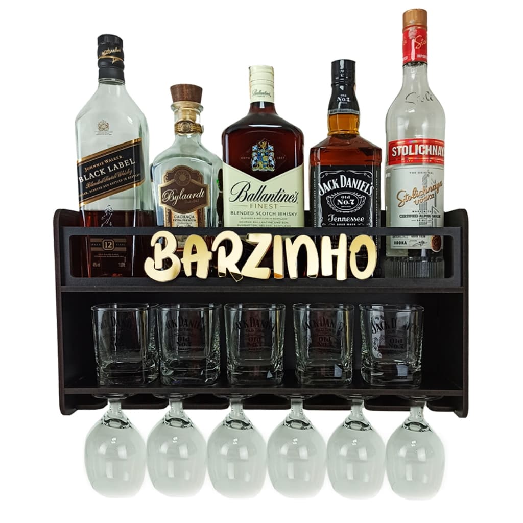 Barzinho de parede para Sala Decoração para Casa Expositor de bebidas Presente Criativo para amigo