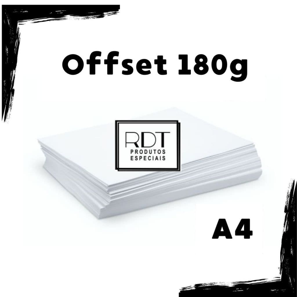 1000 folhas Papel Offset  sulfite 180g tamanho A4