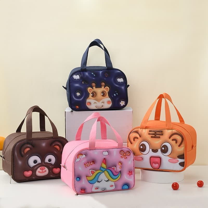 Bolsa Térmica Grande Capacidade 3D Saco Isolado Almoço Bolsa Térmica De Viagem Ao Ar Livre Saco De Piquenique