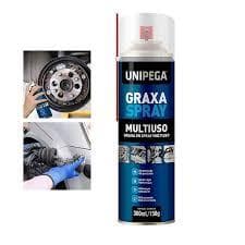 Graxa Multiuso Em Spray (Bicicleta, Trilho, Rolamento) 300ml - Unipega