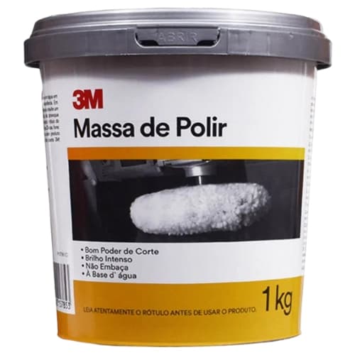 Massa De Polir Acabamento Fino Com Alto Poder De Corte 3M 1kg
