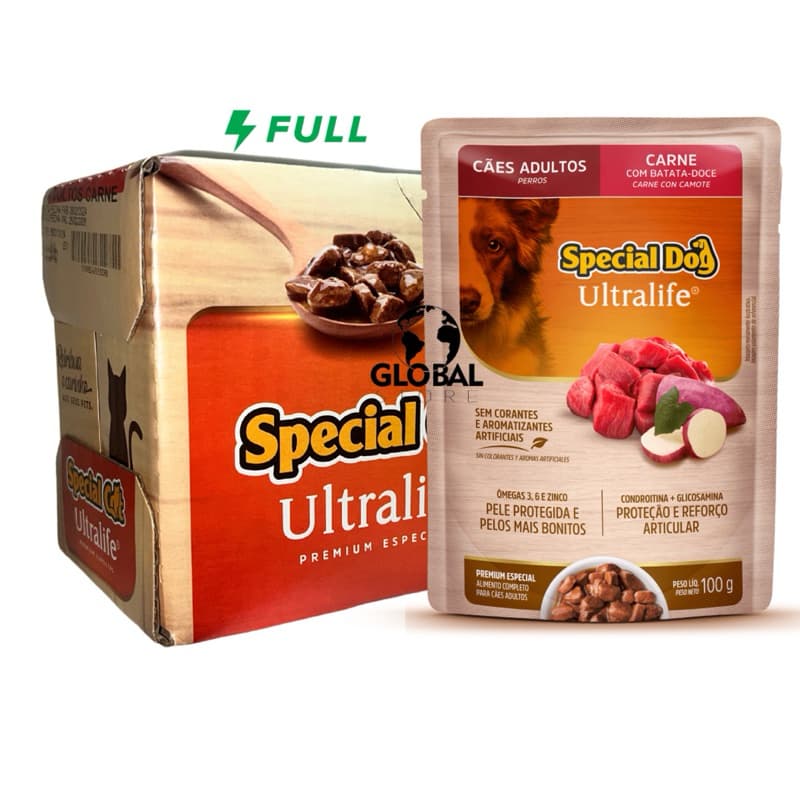 Sache Special Dog Ração Umida para cães caixa lacrada com 12 unidades 100g - escolha o sabor cachorro