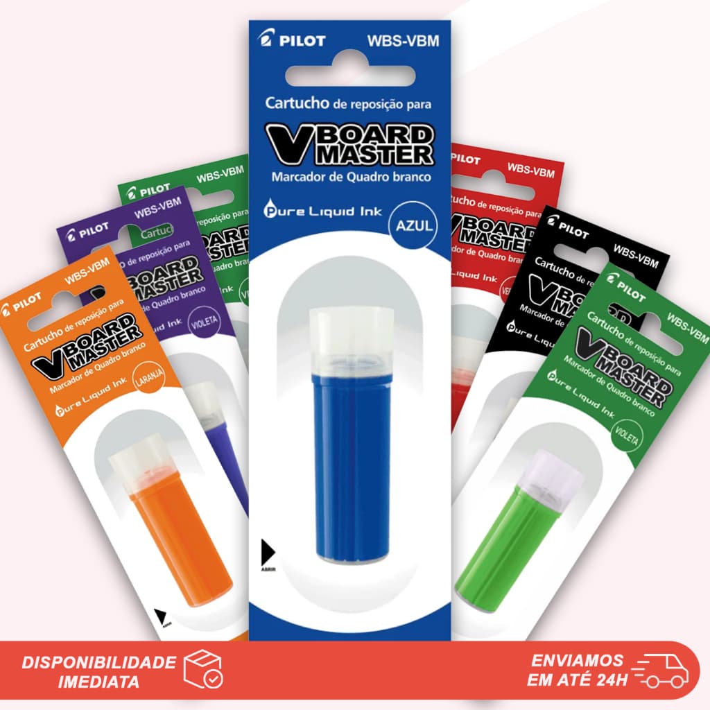Refil de Tinta WBS-VBM Para Marcador De Quadro Branco WBM-A V-Board Master Pilot
