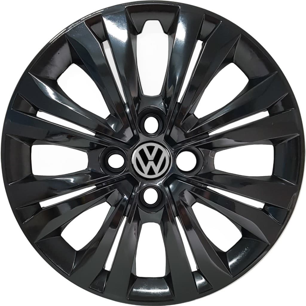 Calota Aro 15 unidade Preto Brilho  Vw Gol Saveiro Voyage g246pbu