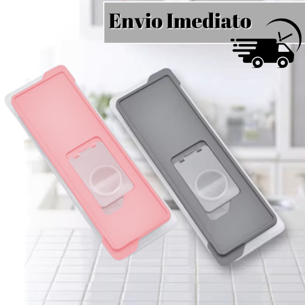 Forma de Gelo com Tampa Fundo Silicone Solta Fácil Encher Forminha Flexível 12 Cubos Papinha Frutas