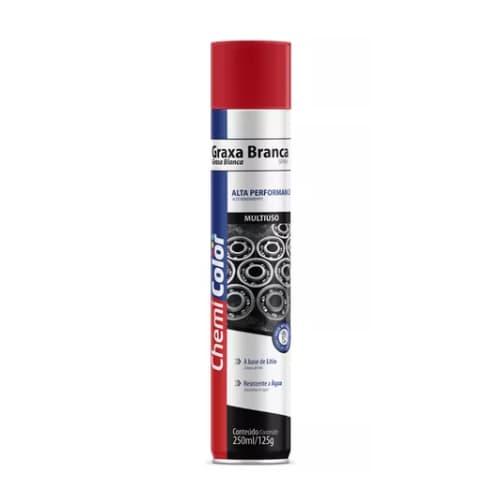 GRAXA LITIO BRANCA SPRAY 250ML - CHEMICOLOR