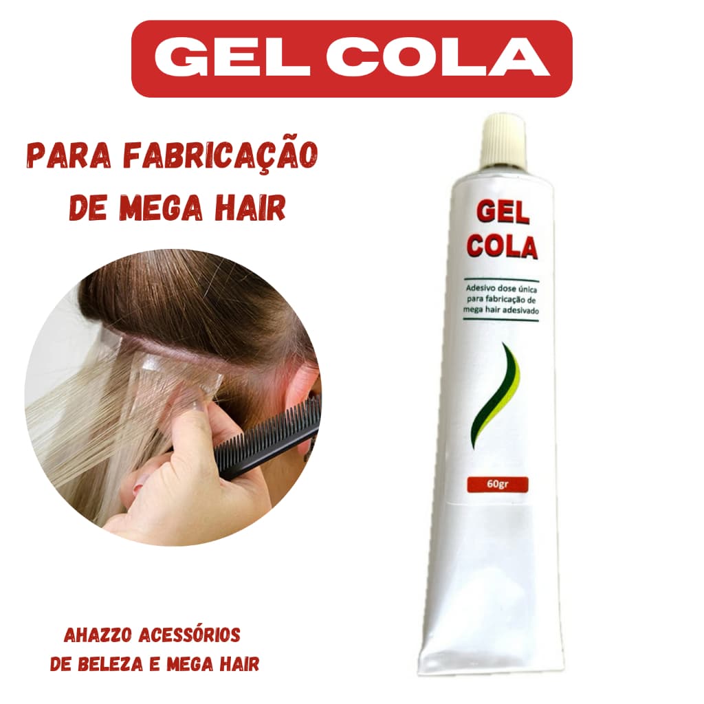 Gel Cola Profissional para Fabricação de Mega Hair 60g