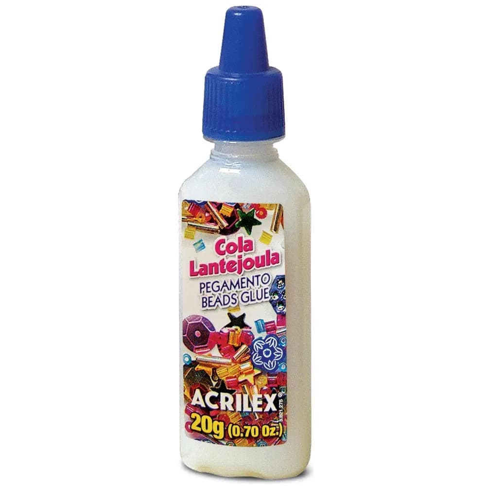 Cola Lantejoula 20ml - Acrilex Original + Nota Fiscal