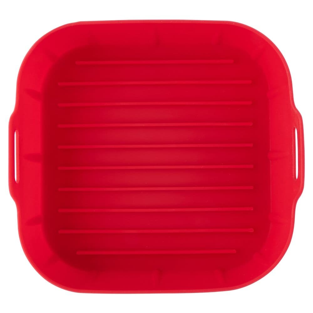 Cesto protetor de silicone quadrado para fritadeira air fryer 2 litros forma airfryer 16 cm antiaderente