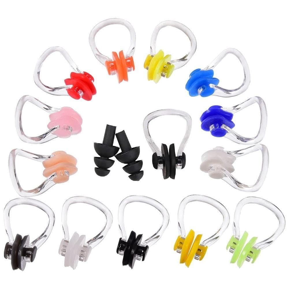 Kit Natação Protetor Auricular + Protetor Nasal - Silicone