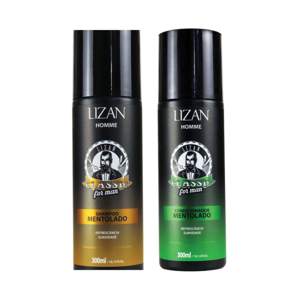 Lizan Homme Shampoo Mentolado 300ml + Condicionador Mentolado 300ml