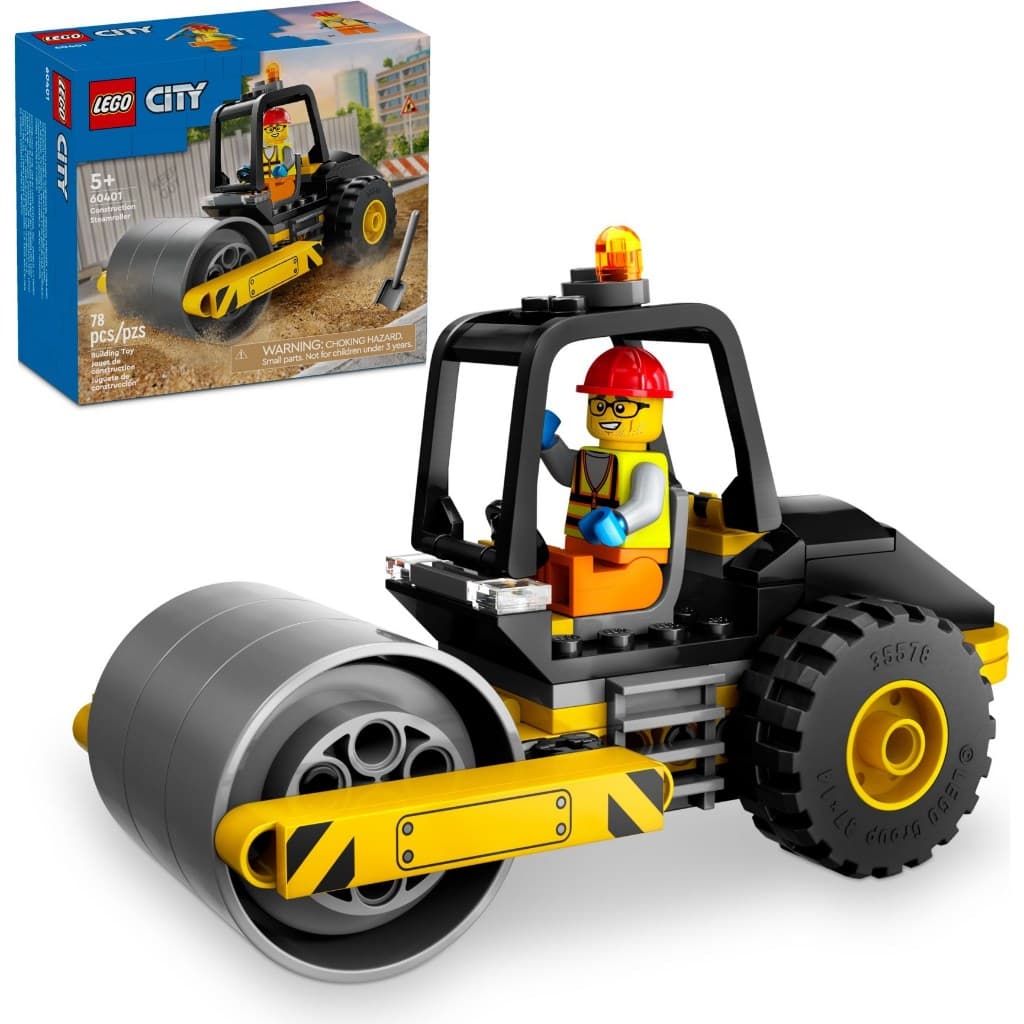 Lego 60401 - Rolo Compressor De Construçao - Lego City
