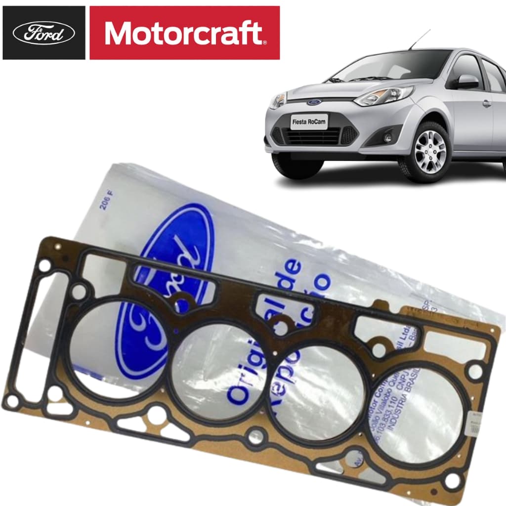 Junta Do Cabecote Ferro Original Ford Fiesta Ecosport Courier Ka Escorte Zetec Rocam 1.0 1.6 Genuina