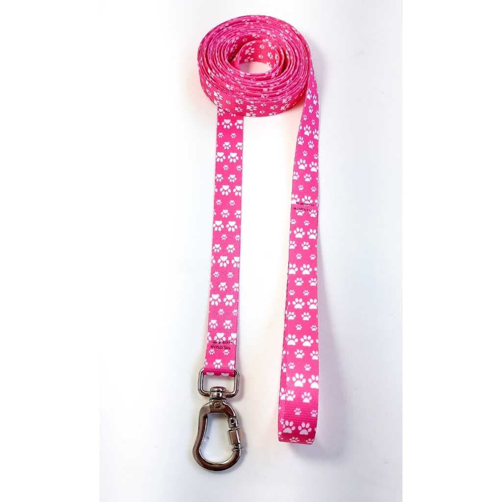 Guia longa para cachorro 3 metros - Rosa de patinhas