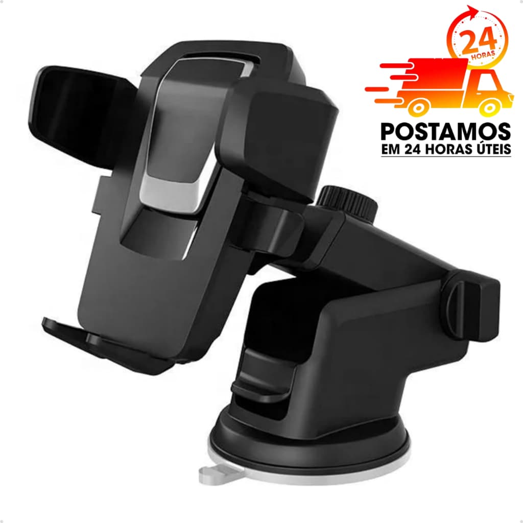 Suporte Veicular Celular Universal Ventosa Painel Trava Automática 360°