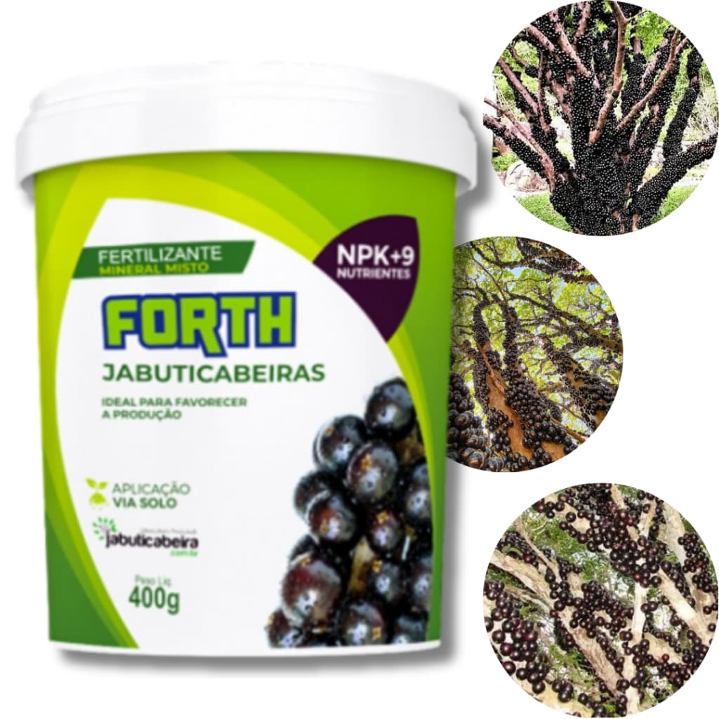 Fertilizante Forth Jabuticabeiras 400gr e 3kg