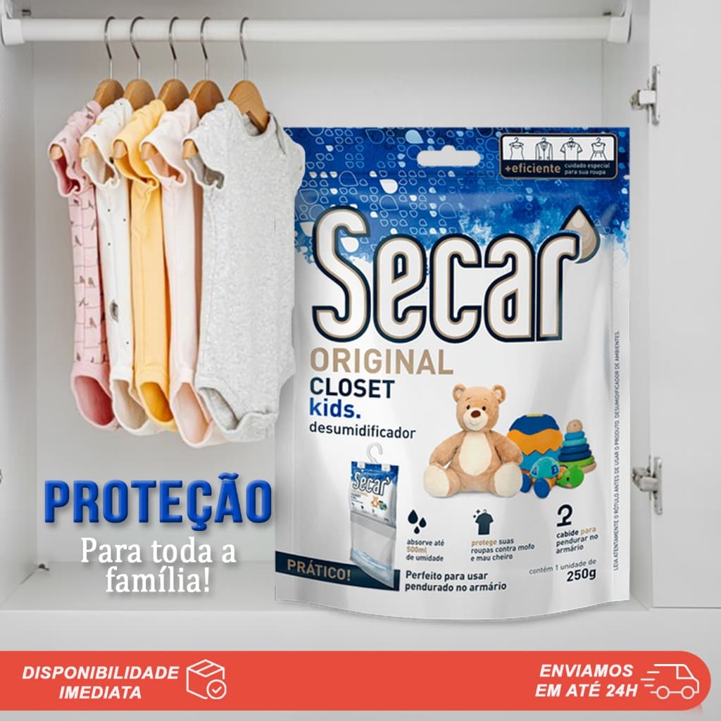 Anti Mofo Desumificador Secar Closet Kids Roupas Armário Sem Mofo 250g