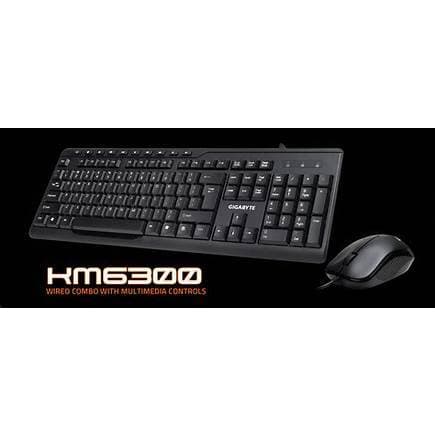 Kit Teclado E Mouse Com Fio Km6300 Gigabyte