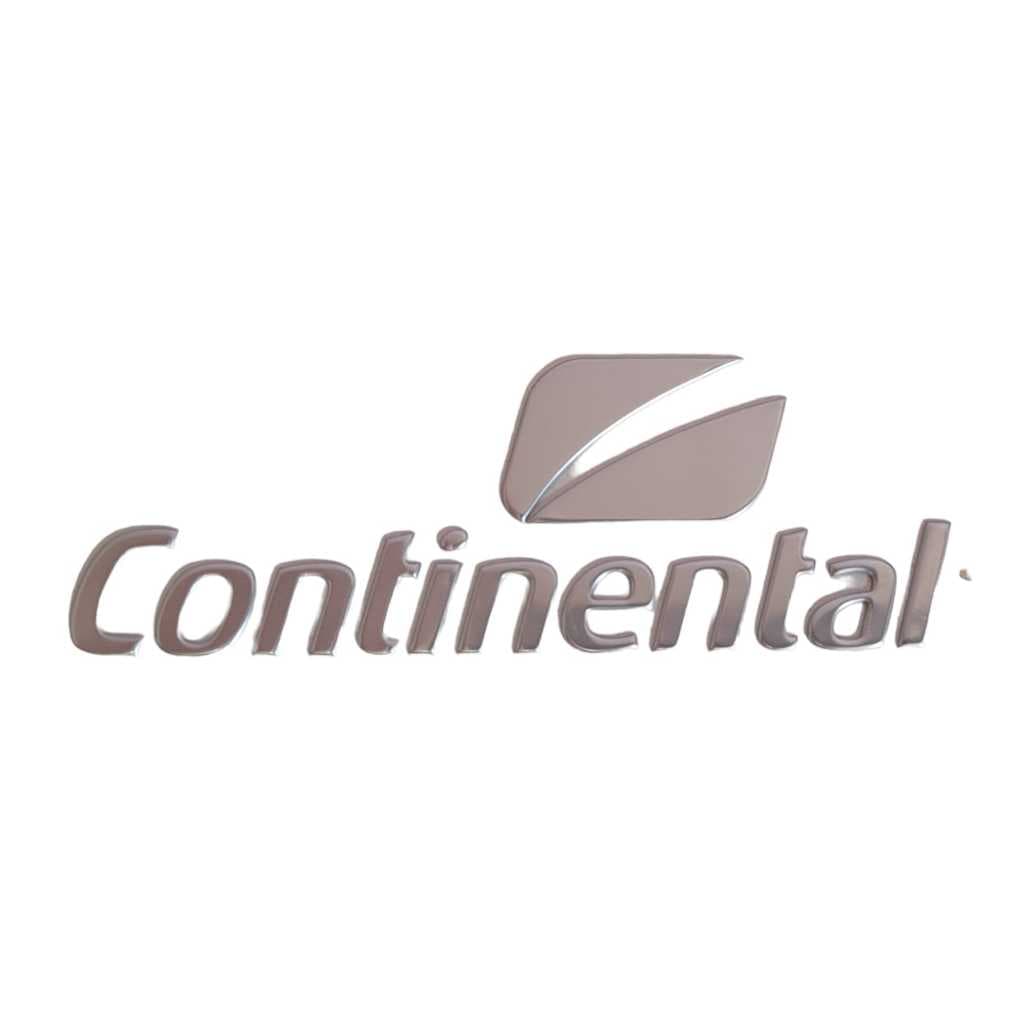 Adesivo Refrigerador Continental Cromado Alto Relevo 355B3724P003