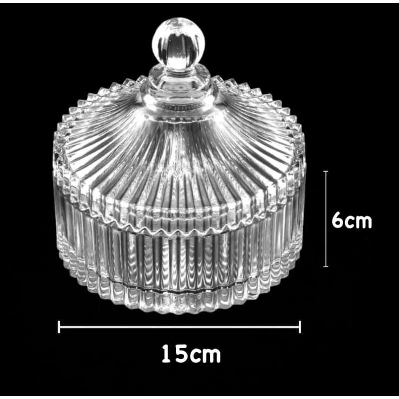 Bomboniere Potiche Decorativo Carousel circo De Cristal 6cm x 15cm