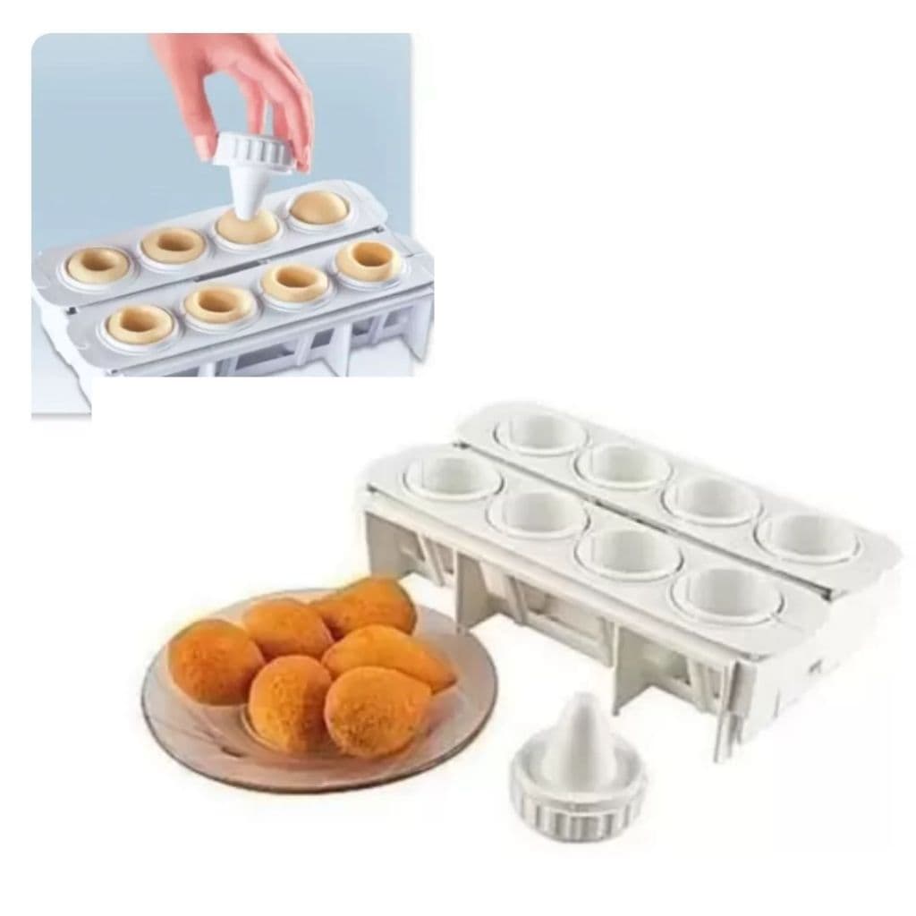 Fábrica De Coxinha Com 8 Formas Prático Premium