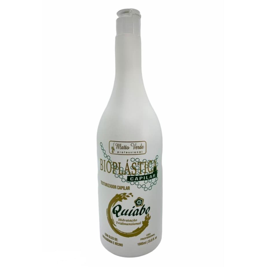 Bioplástica Capilar De Quiabo C/ Óleo de Macadâmia e Rícino - Matto Verde 1 Litro