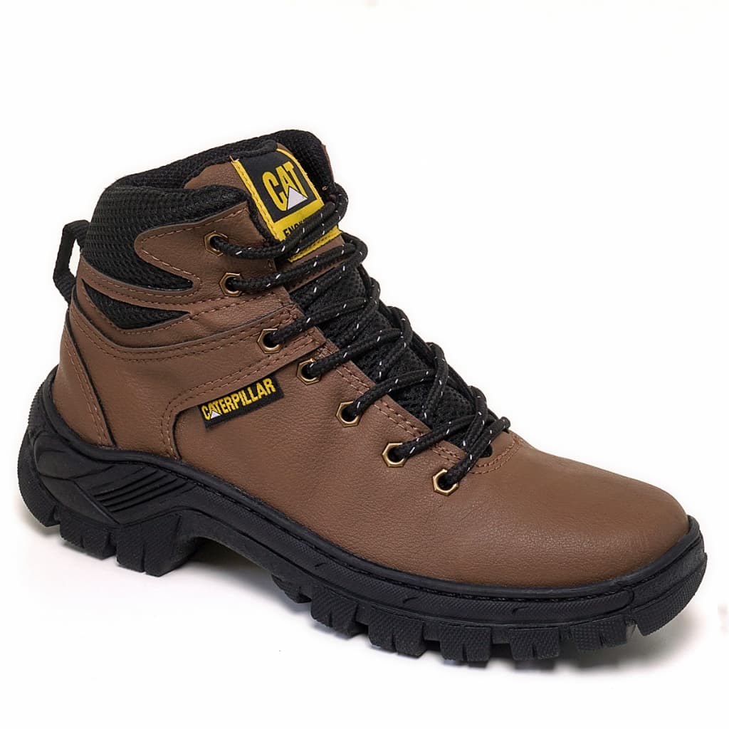 Bota Masculina Coturno Casual CATERPILLAR Solado de Borracha Macia Anti Derrapante Trilha Adventure