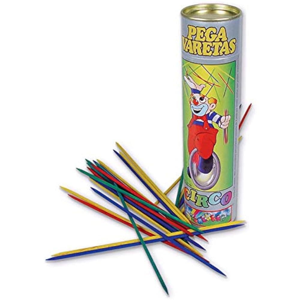 Jogo Pega Varetas Em Madeira 28 Peças Coloridas Algazarra