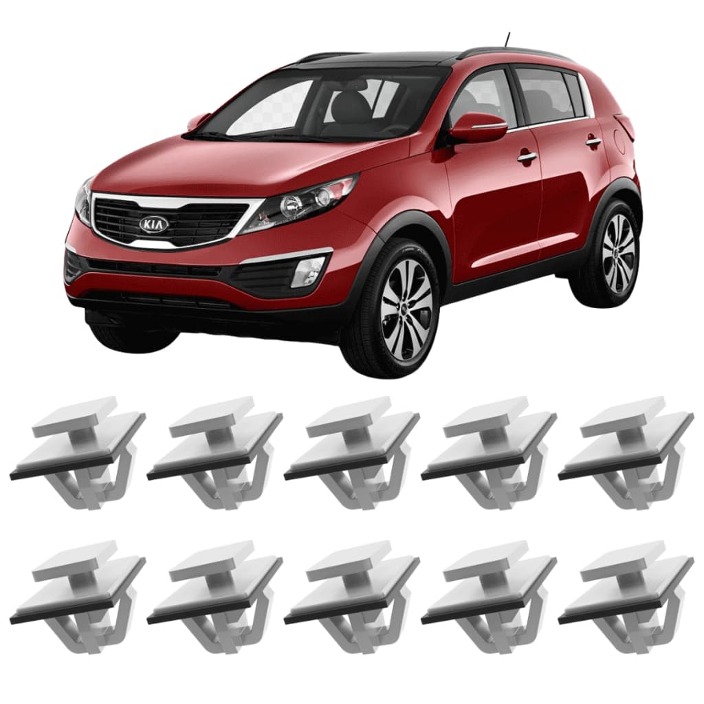 Grampo Presilha Moldura Paralama Friso Lateral Linha Kia 10 Pçs