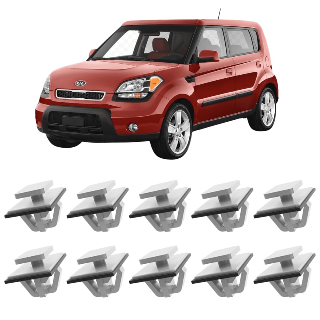 Grampo Presilha Moldura Paralama Friso Lateral Kia Soul Sportage 10 Pçs