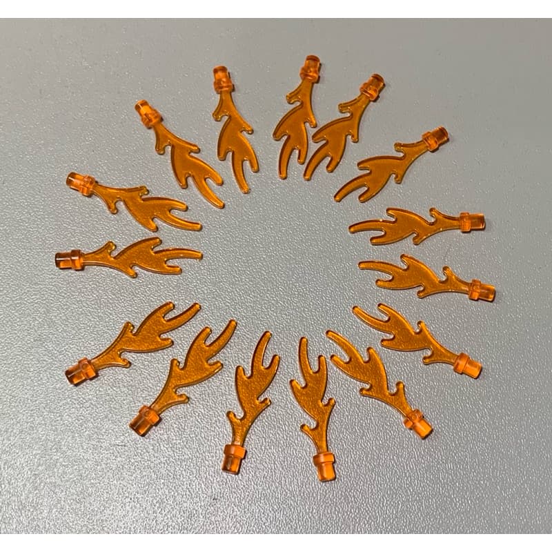 Lego Lote com 15 peças fogo (novo) Lego original