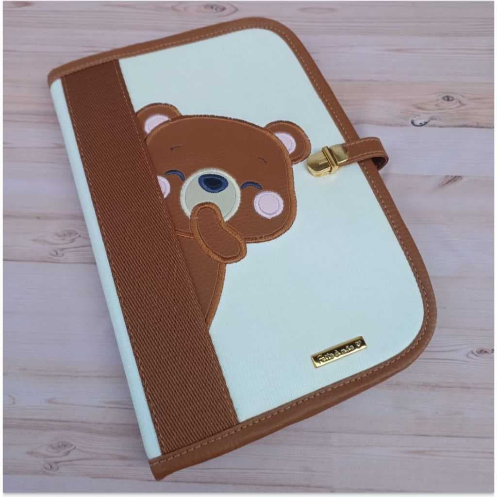 Porta documentos do bebê Luxo/Capa para caderneta de vacinação LUXO
