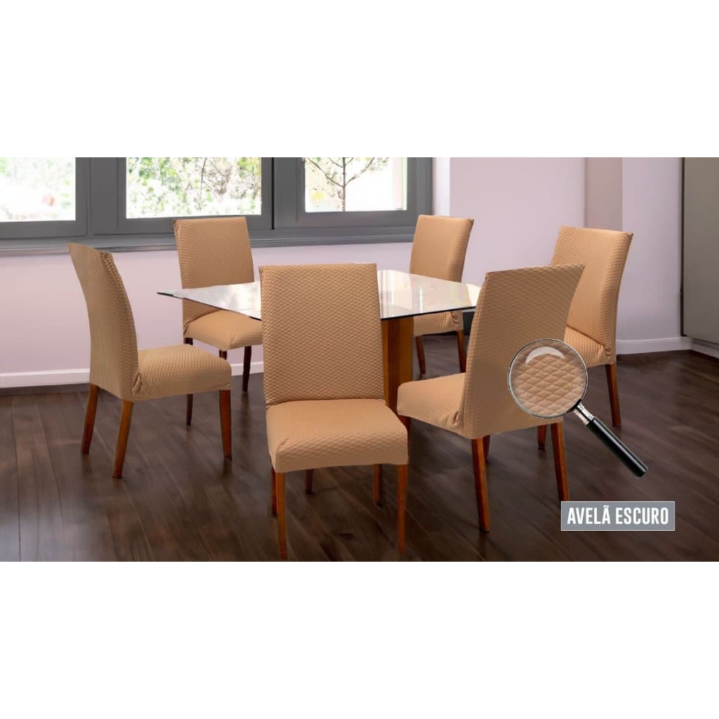 Kit 4 Capas de Cadeira Matelado Luxo