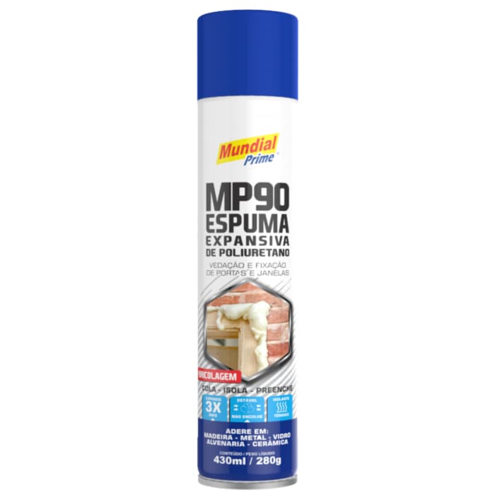 ESPUMA EXPANSIVA - ESPUMA DE POLIURETANO 430ML/280G MUNDIAL PRIME