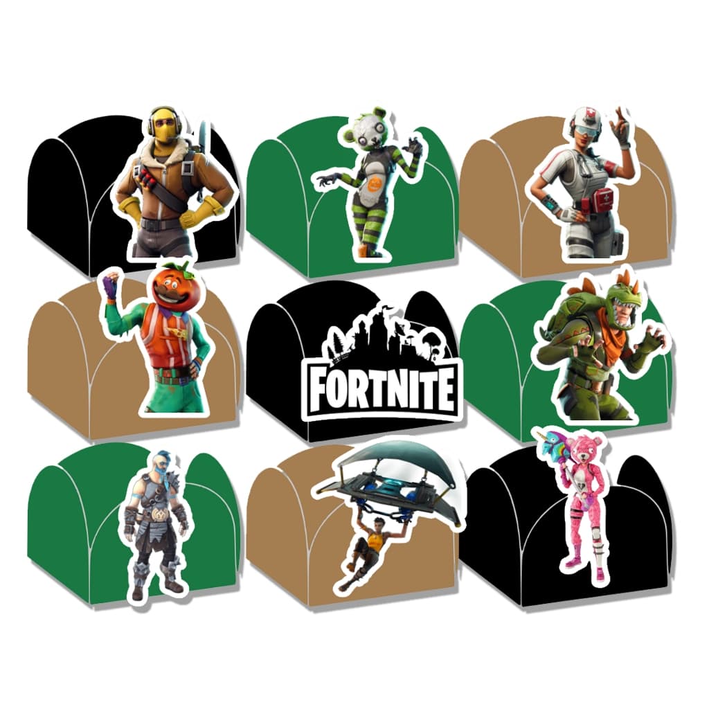 50 OU 100 FORMINHAS PARA DOCES FESTA FORTNITE