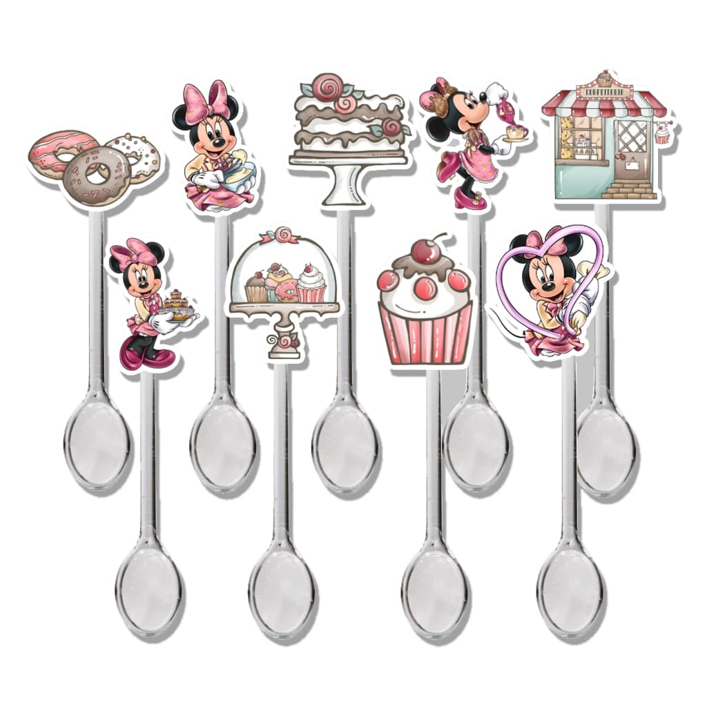 25 , 50 OU 100 MINI COLHERZINHA FESTA MINNIE CONFEITEIRA
