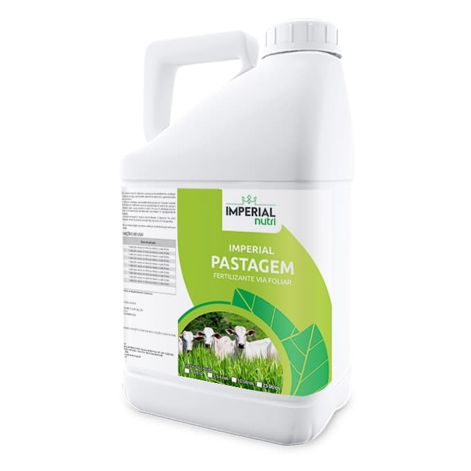 NPK Adubo Foliar para Capim, Pastagem, Pasto - 5 litros - Imperial Pastagem