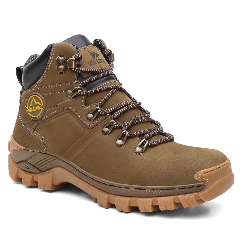 Bota Masculina Lançamento TOP Coturno Via Livre- N6 Com C.A
